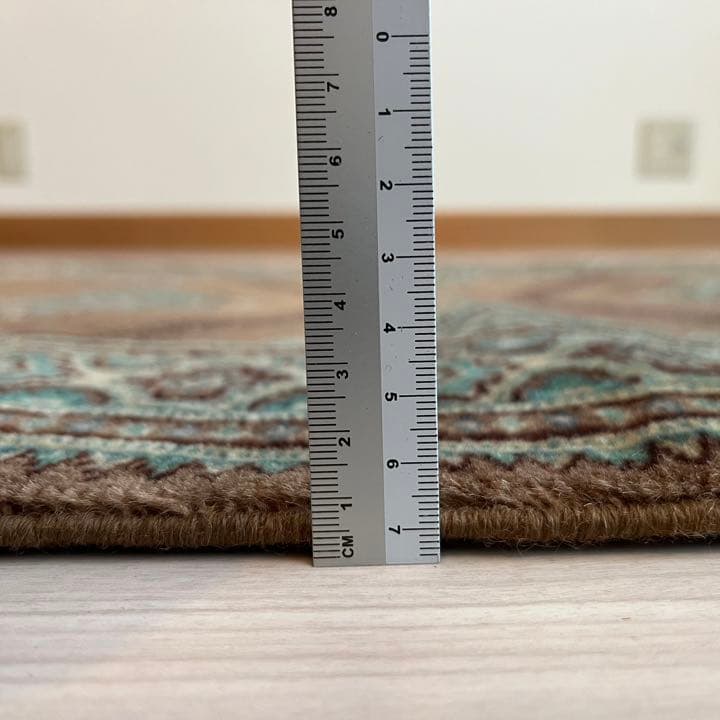 【新品未使用】パキスタン産　手織り　高級絨毯