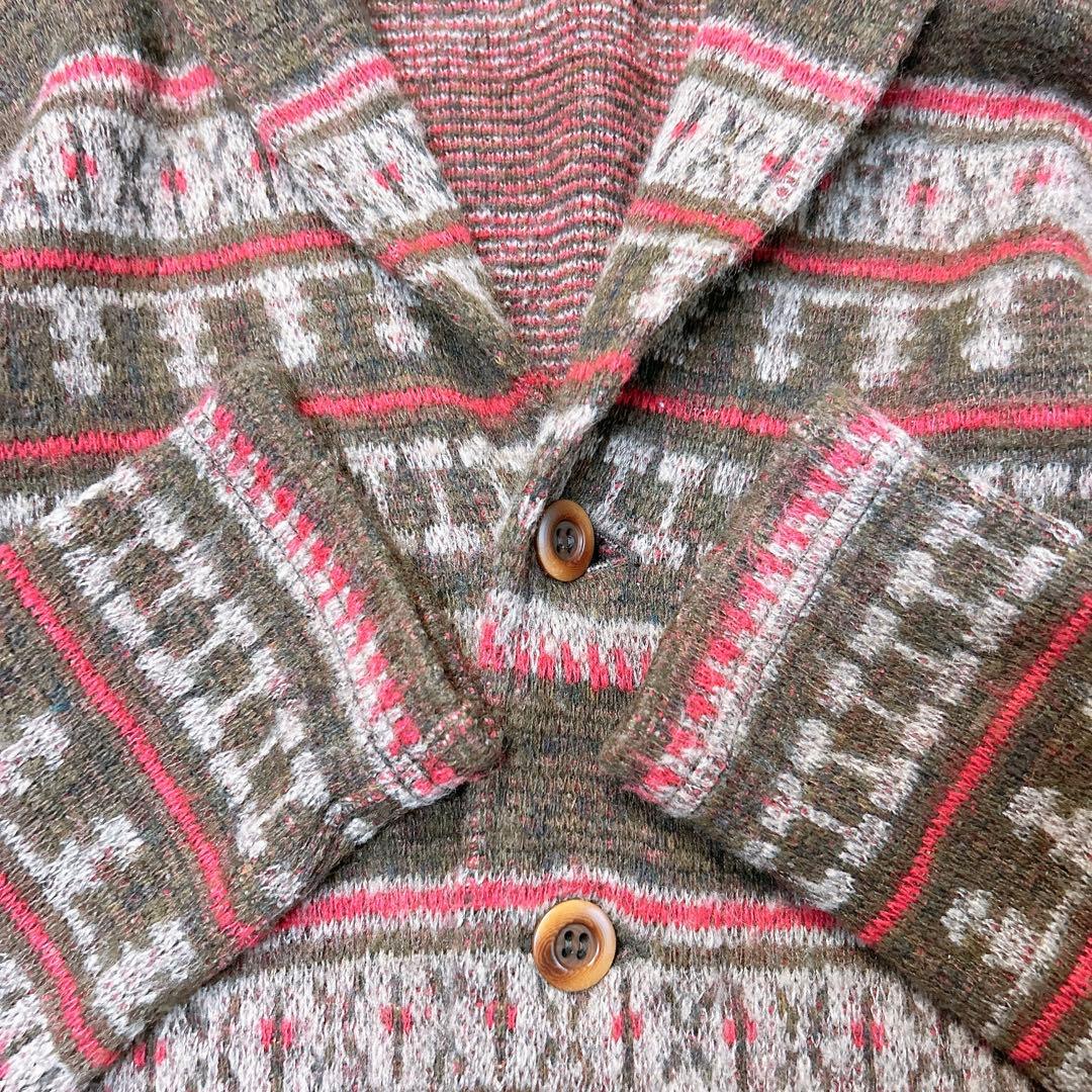 コムデギャルソンオム ネイティブ柄 カーディガン S AD2013