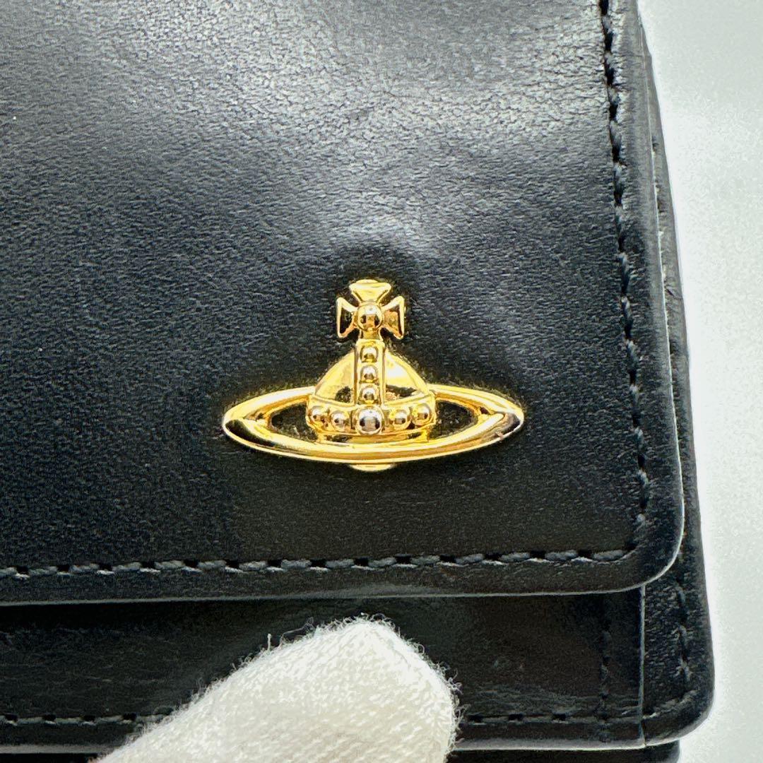 Vivienne Westwood ゴールドオーブロゴ 三つ折り財布 ミニ財布