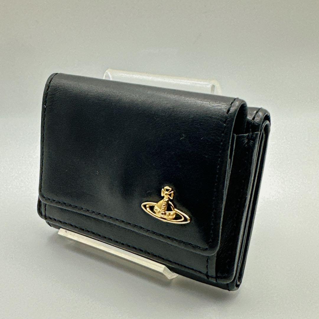 Vivienne Westwood ゴールドオーブロゴ 三つ折り財布 ミニ財布