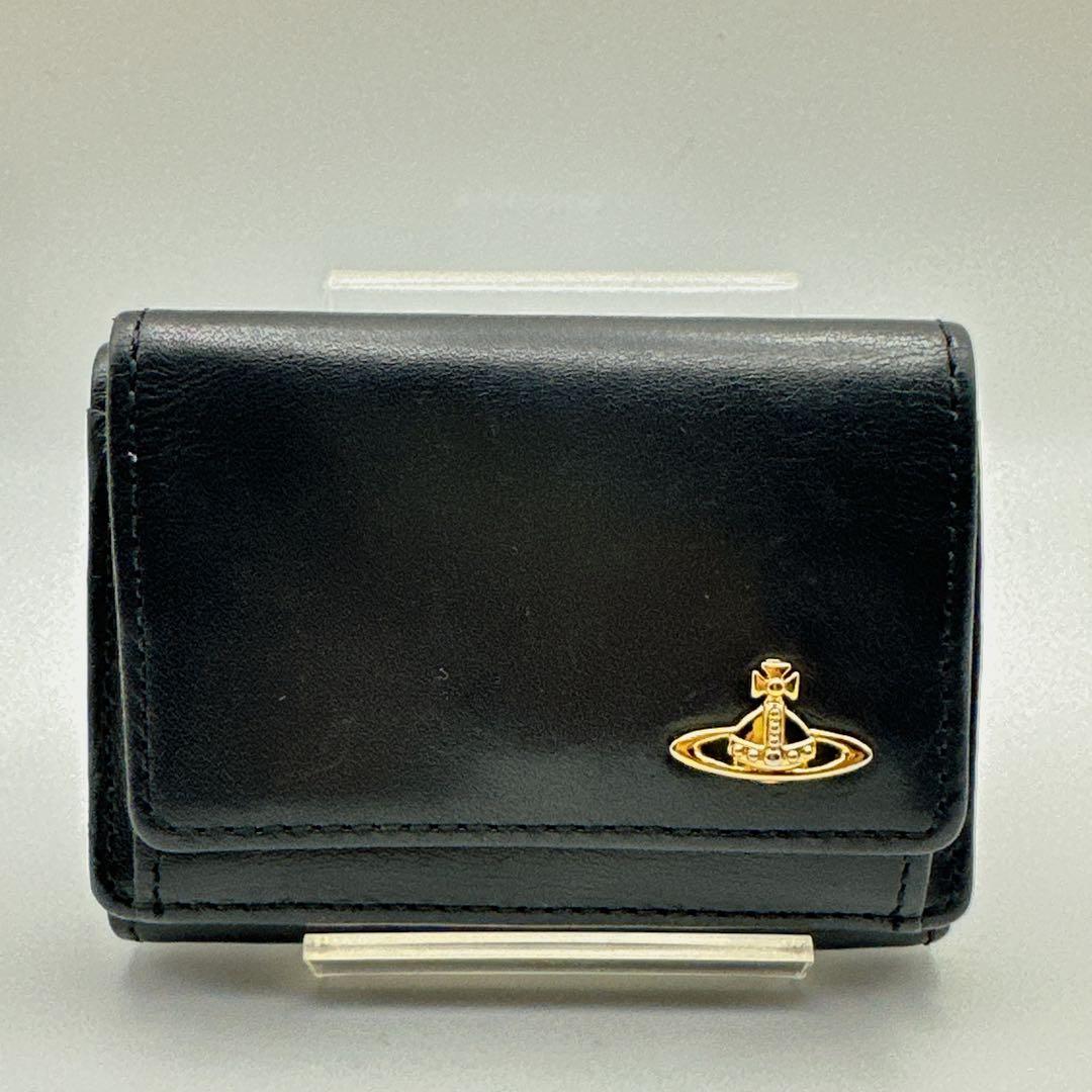 Vivienne Westwood ゴールドオーブロゴ 三つ折り財布 ミニ財布