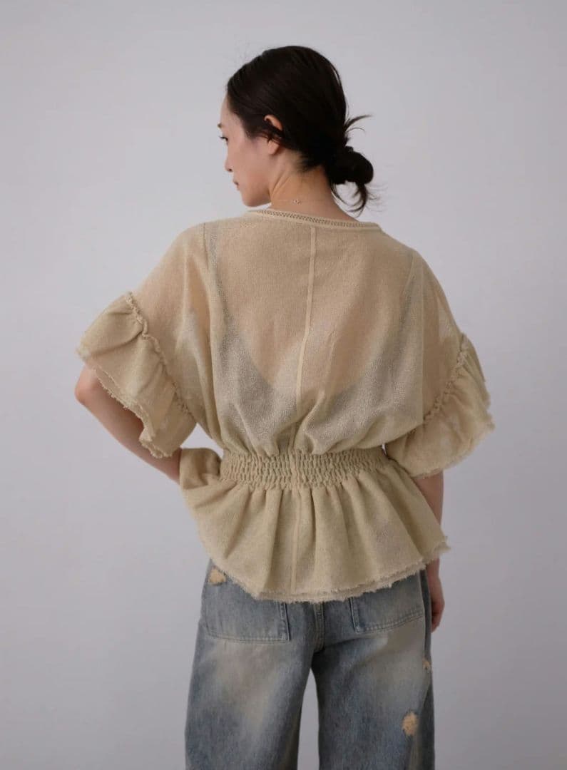 トップス Hella embroidery blouse