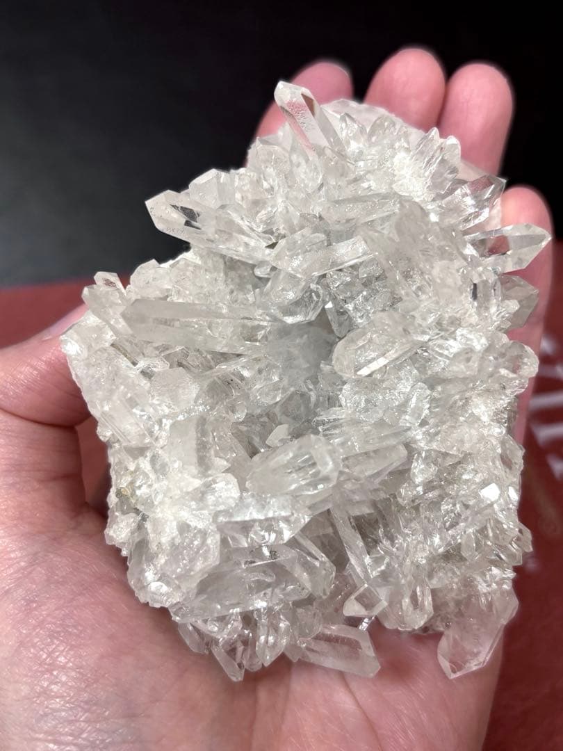 【希少】水晶 クラスター (ミナスジェライス州)原石 マーカサイトインクォーツ