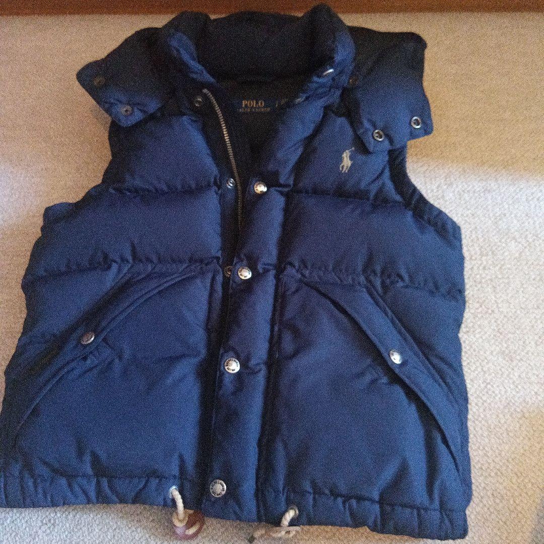 【ピンク】Polo Ralph Lauren ネイビー ダウンベスト