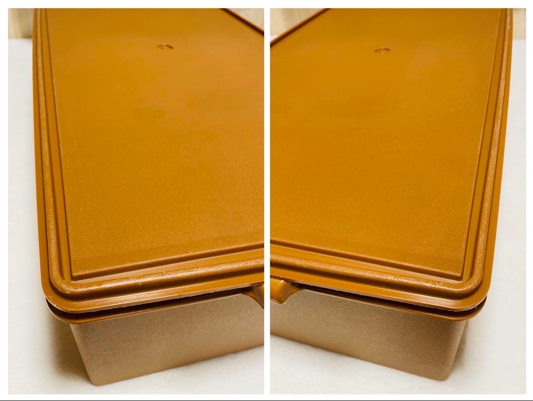 2個セット/送料込み/タッパーウェア/ディープ/ロング/スーパーケース/セピア