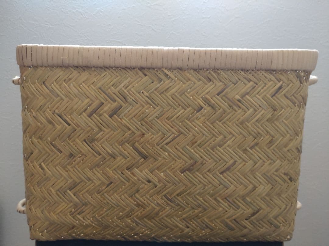 新品未使用☆よこぐも☆岩手鳥越竹細工☆篠竹☆すず竹☆収納かご☆わらびかご