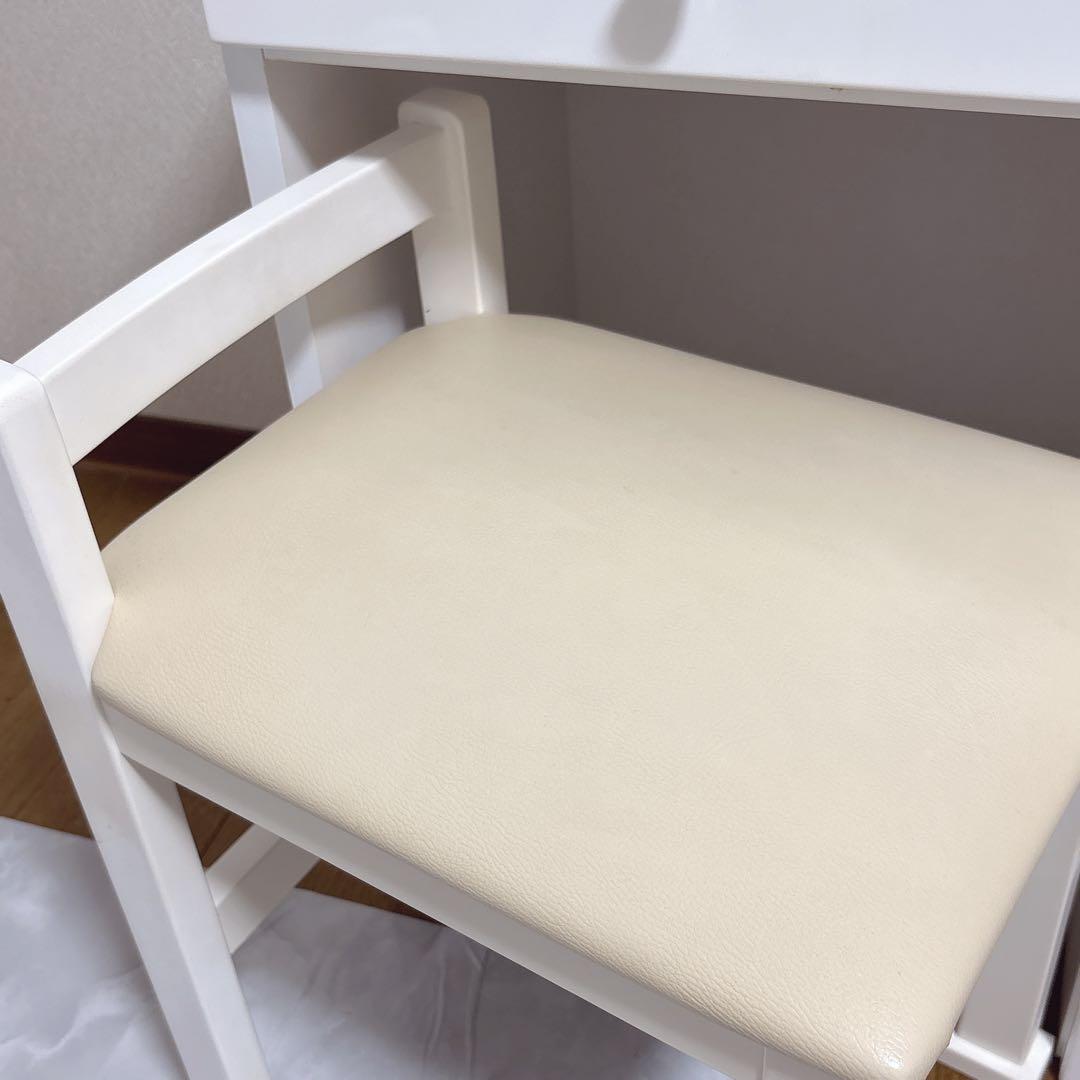 ドレッサー 幅60cm 楽天１位 白 ホワイト クリスタル取手　送料込み