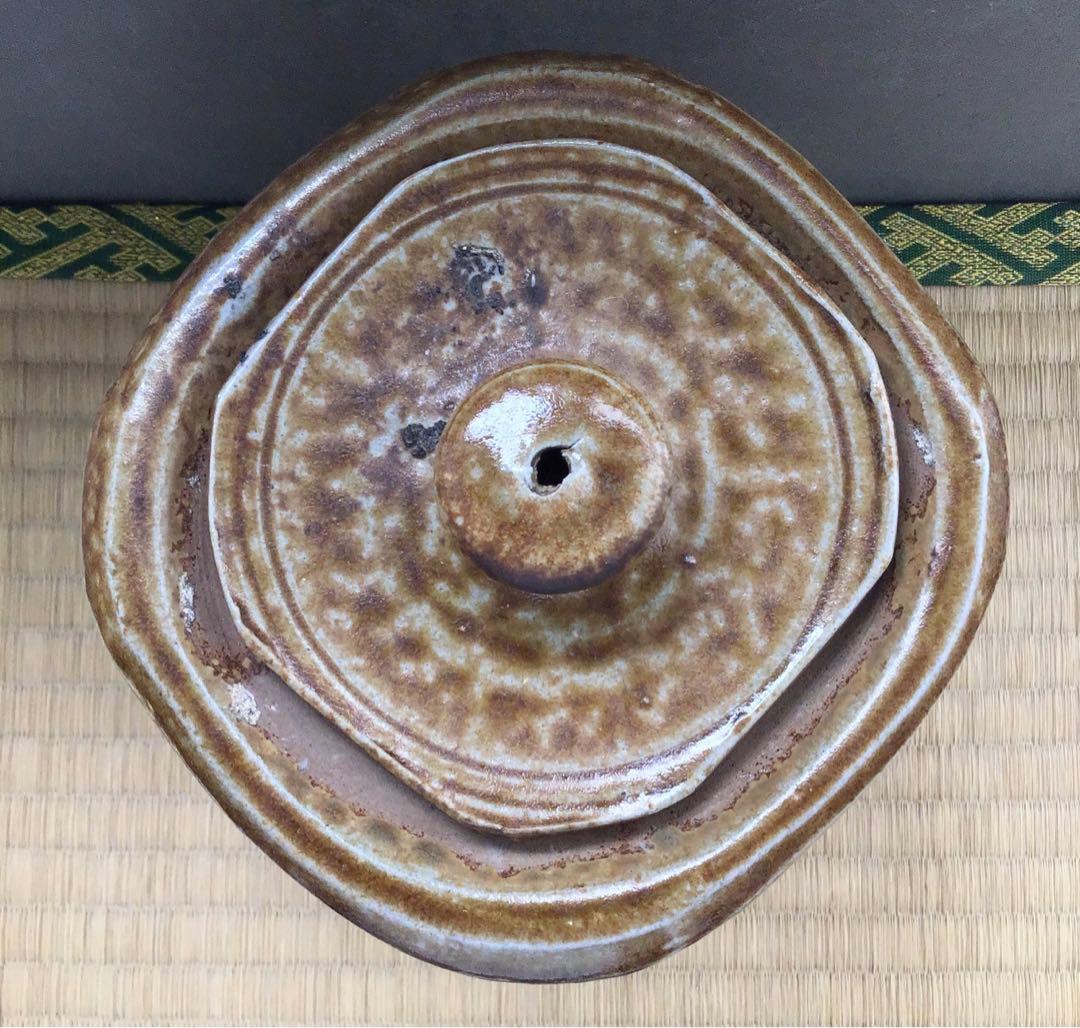 茶道具　水指　備前焼水指　大平孝昭作　栞　共箱　S39MS