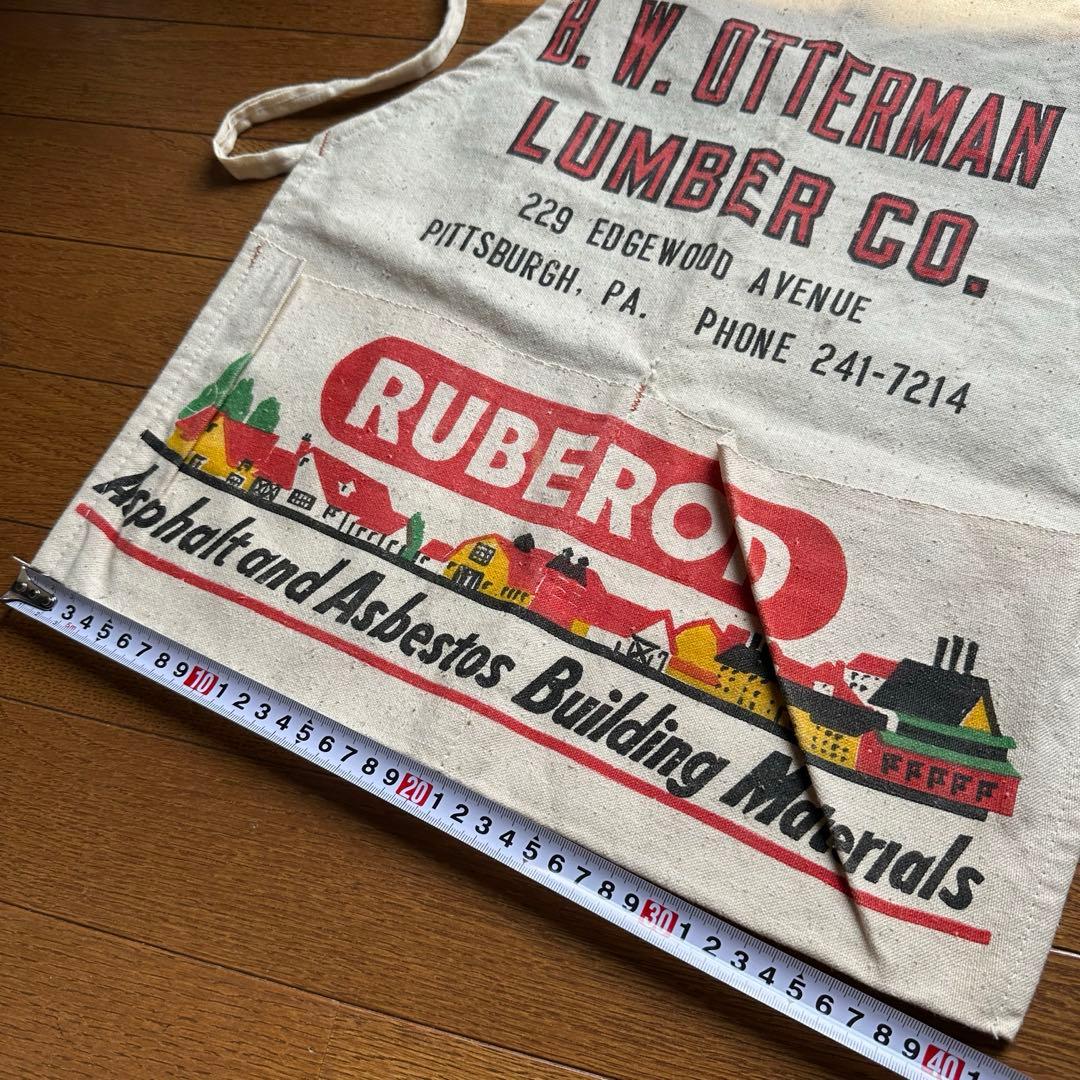 ヴィンテージ エプロン プリント ビンテージ