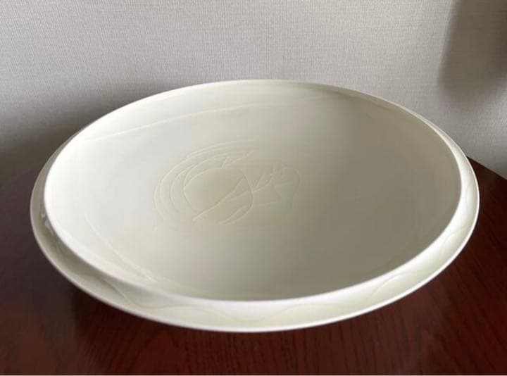 【未使用】黄瓷 菓子器 4