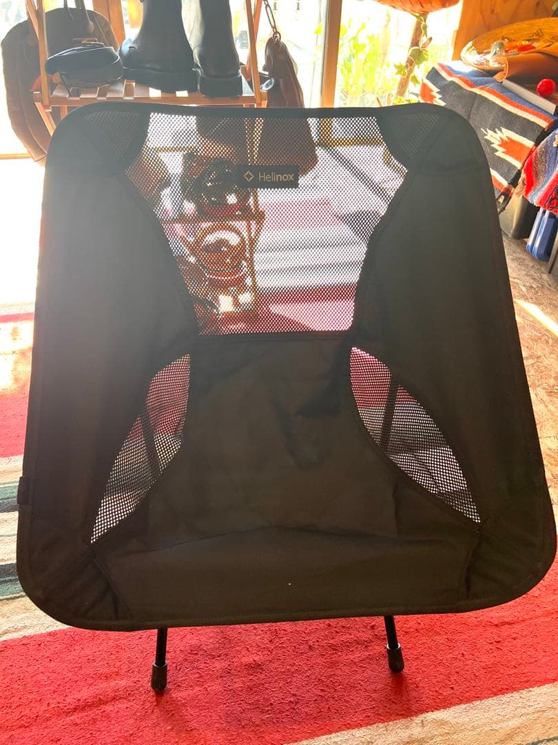 Helinox アウトドアチェア オールブラック　美品