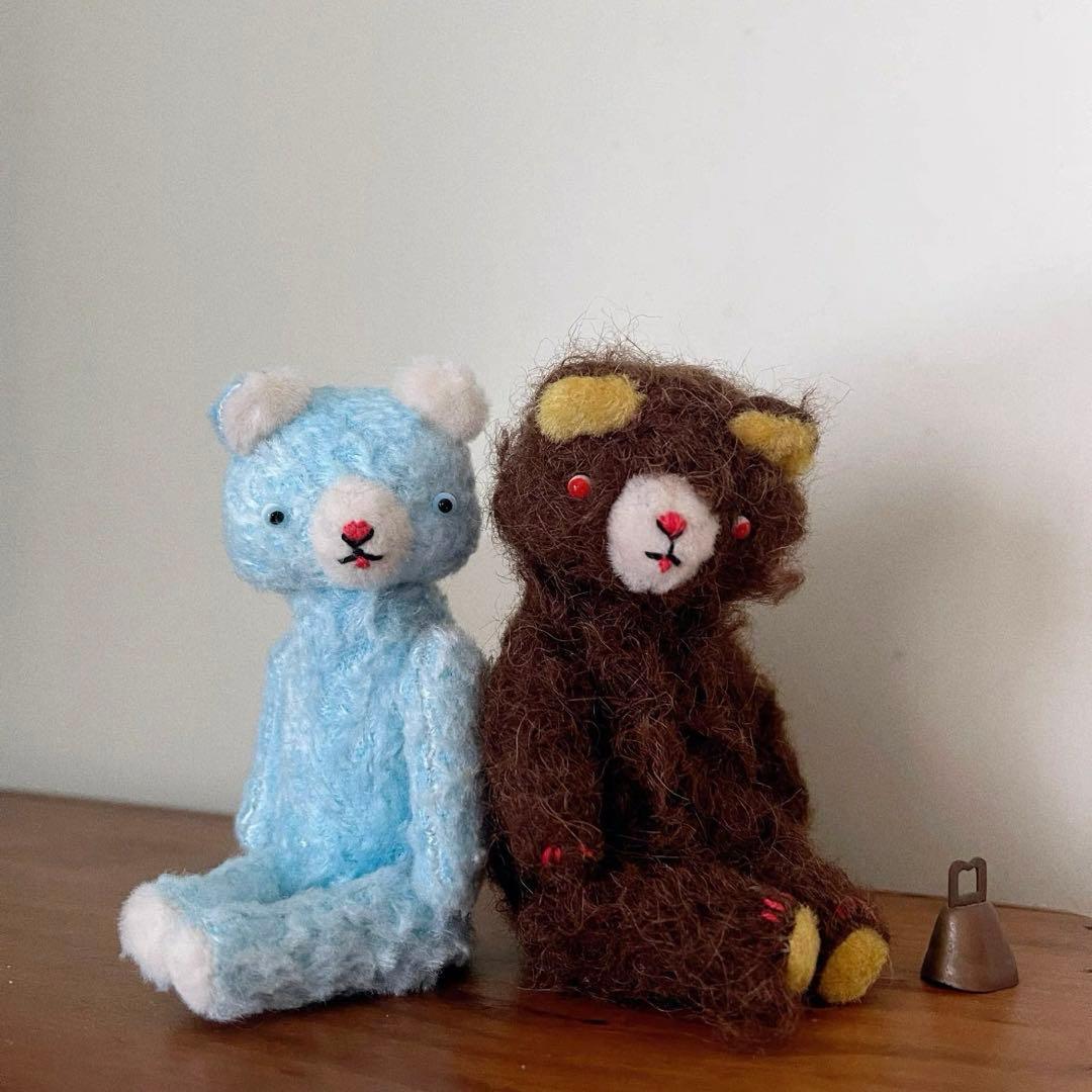 点々仔熊 テディベア ミニチュア アーティストベア 海外作家様 ハンドメイド