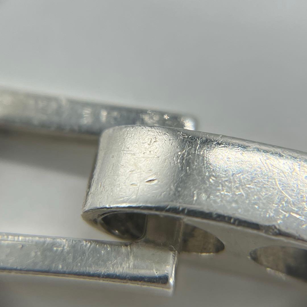 グッチ GUCCI スクエアリンク ブレスレット SV925 オールド 希少