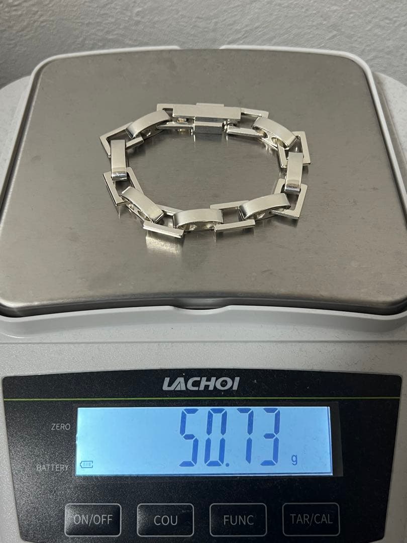 グッチ GUCCI スクエアリンク ブレスレット SV925 オールド 希少