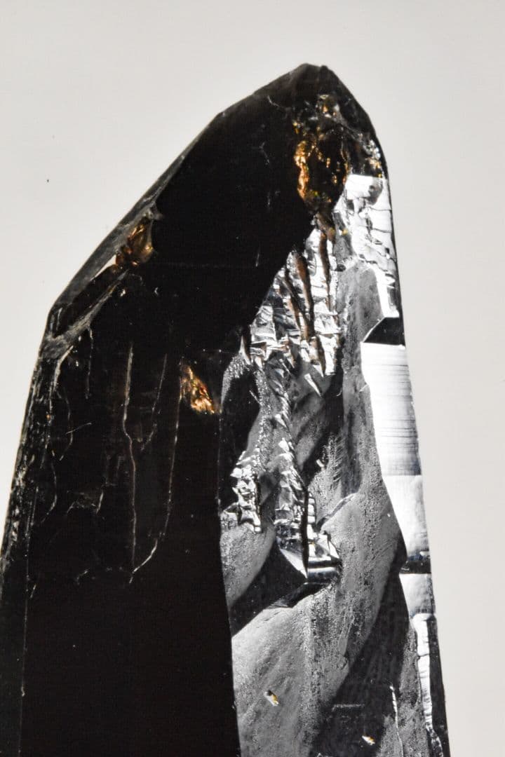 岐阜県中津川市蛭川田原産 スモーキークォーツ玉滴石付き