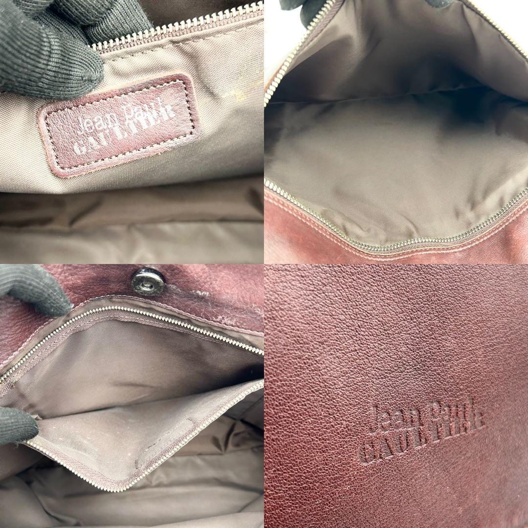 希少✨ ジャンポールゴルチエ メッセンジャーバッグ 斜め掛け A4収納可 レザー