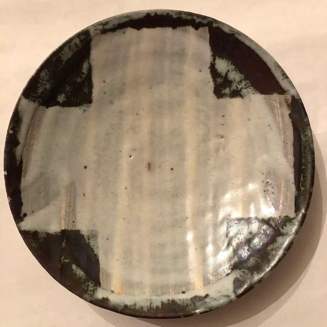 小野哲平　鉄化粧　大皿　23cm