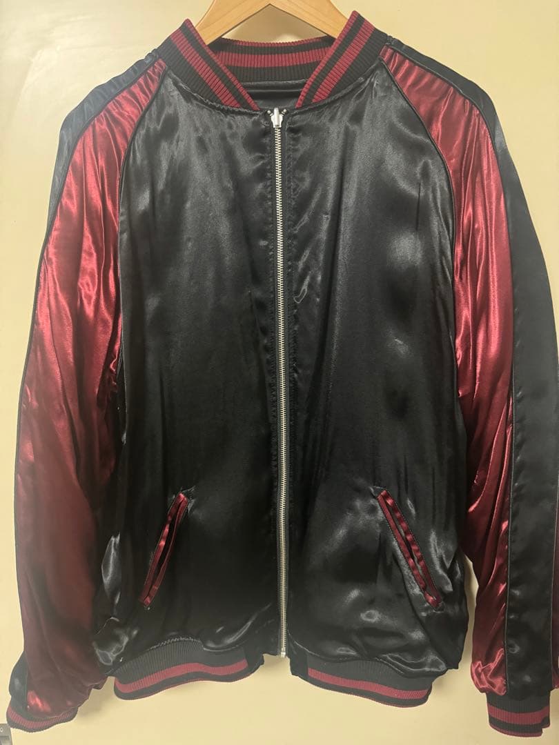 スカジャン大ふへん者キセル 鉄板 桜 ジャケット 花の慶次 XL