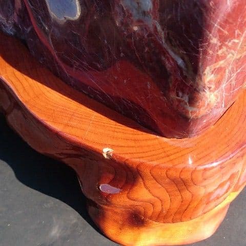 特大紅加茂石 庭石 鑑賞石 原石 置物 オブジェ インテリア 原石