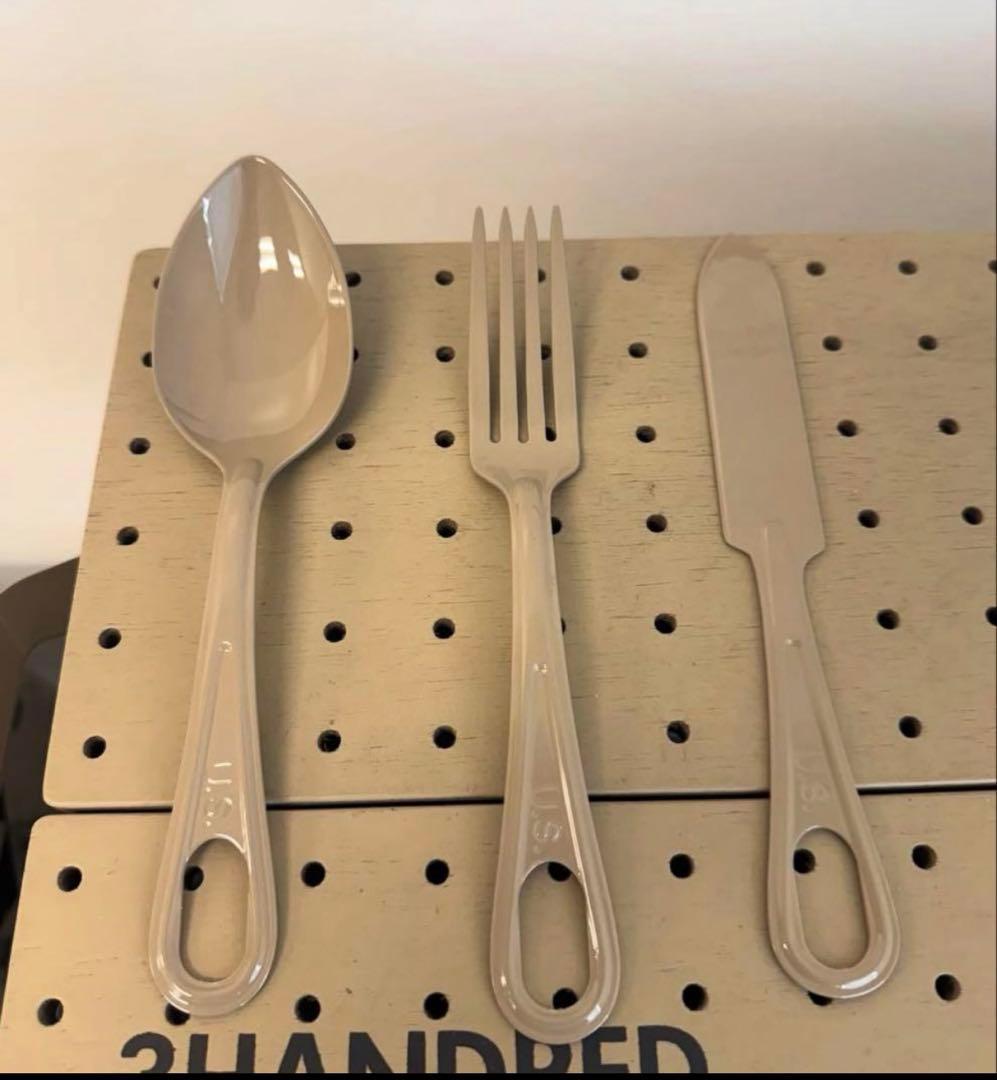 BRUNT スプーン　フォーク　ナイフ　タンカラー　3点セット　未使用