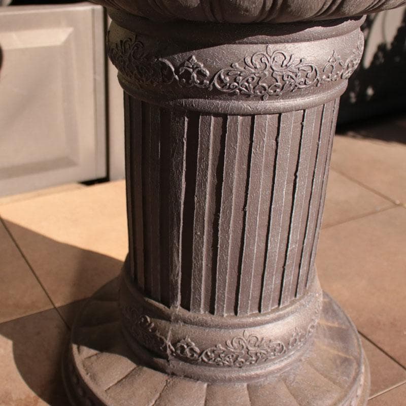 ラウンドフラワースタンド ブラック 花台 ガーデン 145-069