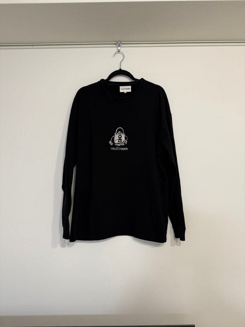 vaultroom モノクロボルト君　ロングTシャツ