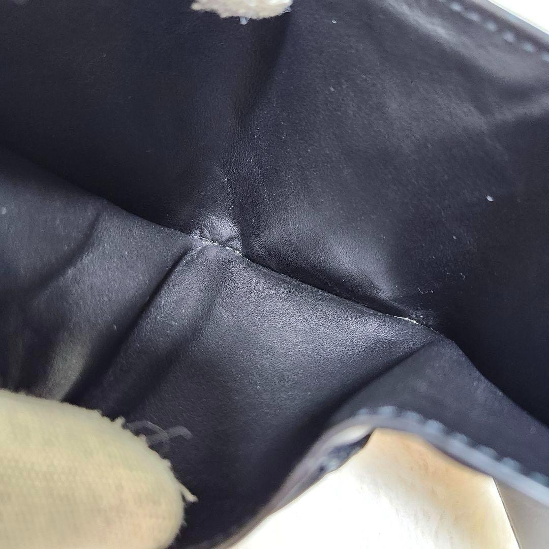 ✨ほぼ未使用　付属品完備✨ボッテガ　三つ折り　イントレチャート　レザー　ブラック