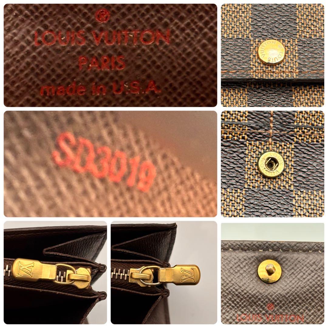 【鑑定済み】ルイヴィトン✨ダミエ✨ポシェット ポルトモネクレディ 長財布