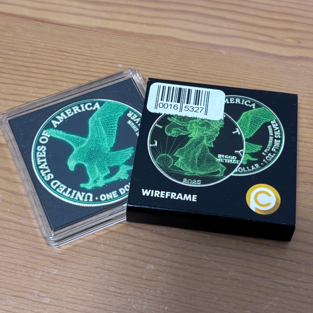 【世界限界100枚！】2025 アメリカンイーグル ワイヤーフレーム 銀貨