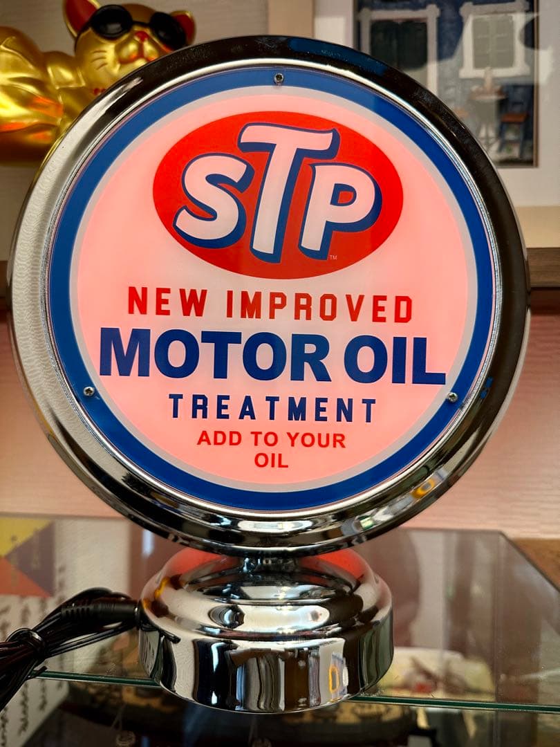 専用‼️ネオンクロック‼️STP‼️ガスランプ‼️アメリカン雑貨‼️ネオン菅置時計‼️