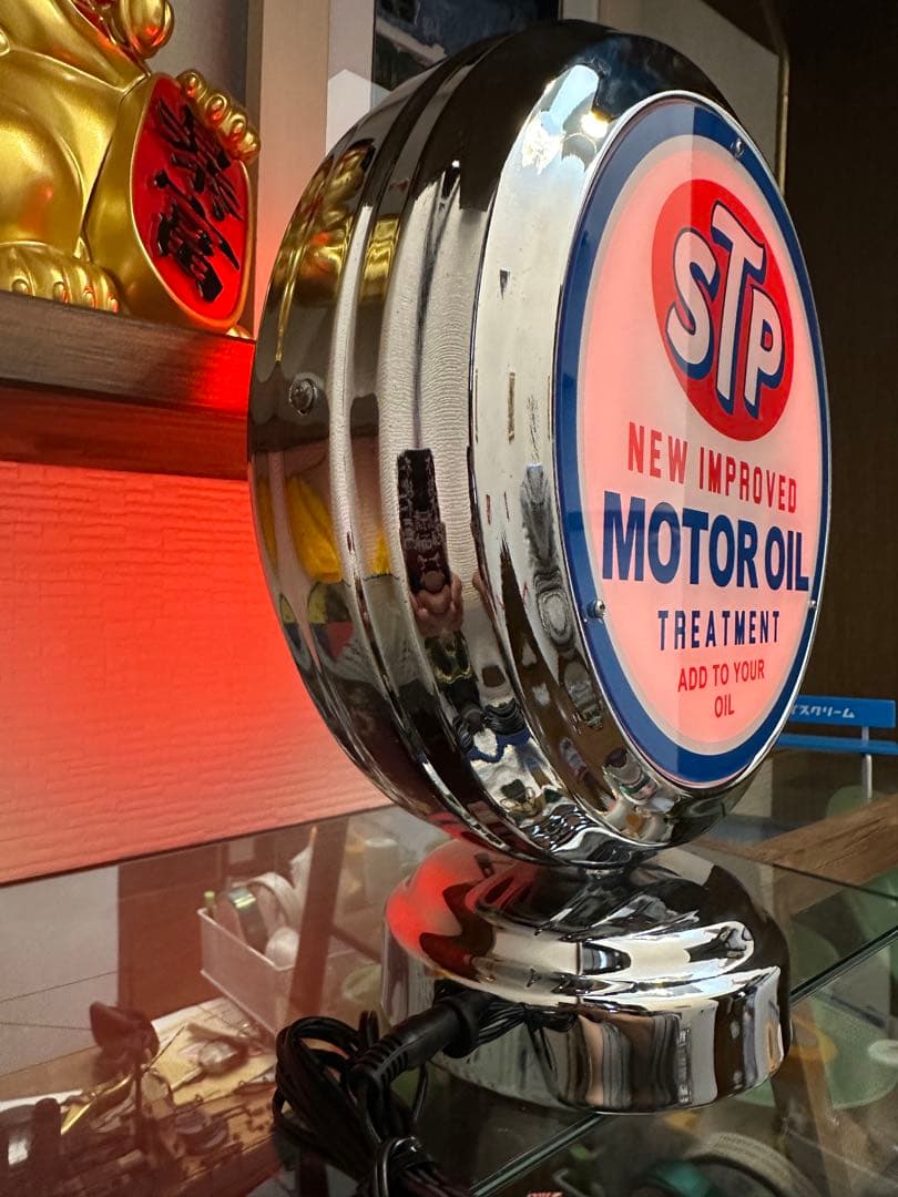 専用‼️ネオンクロック‼️STP‼️ガスランプ‼️アメリカン雑貨‼️ネオン菅置時計‼️