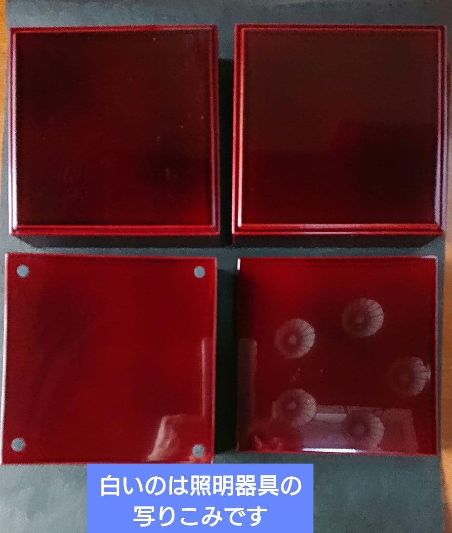 木製漆器 5.5寸三段重 本漆塗り 溜塗 内朱