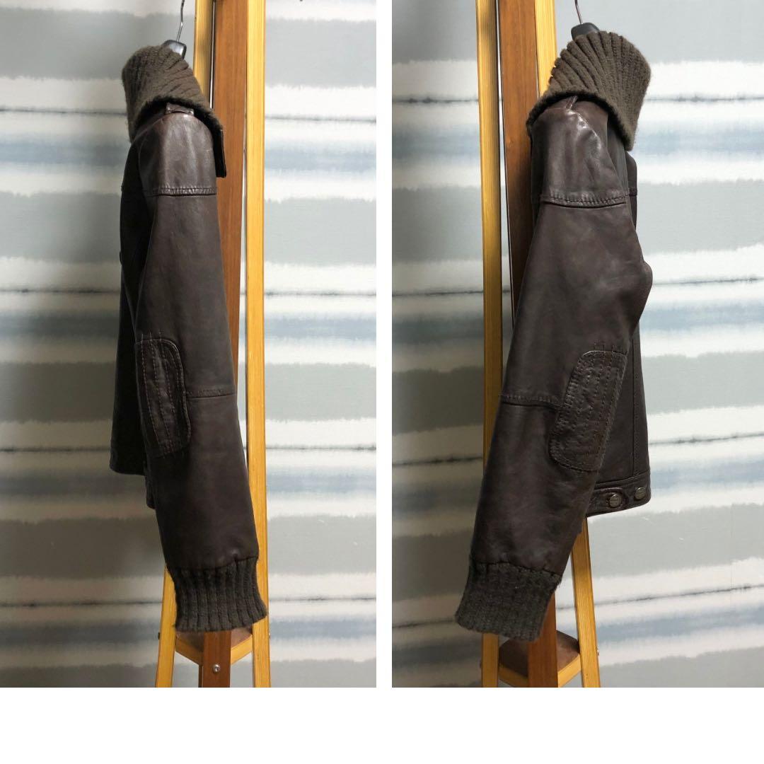 ☆超希少/羊革！【Eddie Bauer】エディーバウアー　ラムレザージャケット