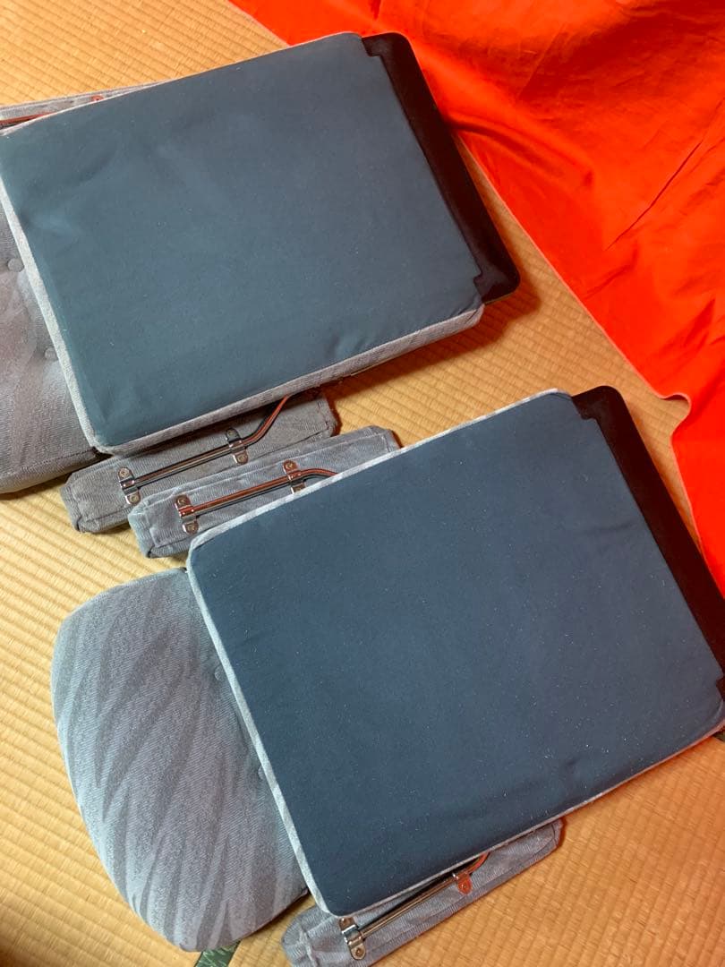 リクライニング（3段階）座椅子 両肘付き×2個セット