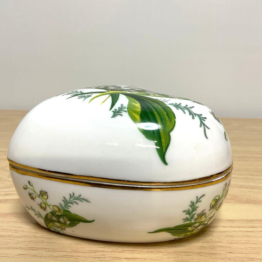 イギリス　ハマースレイ　すずらん　ハート　トリンケットボックス　大　小物入れ