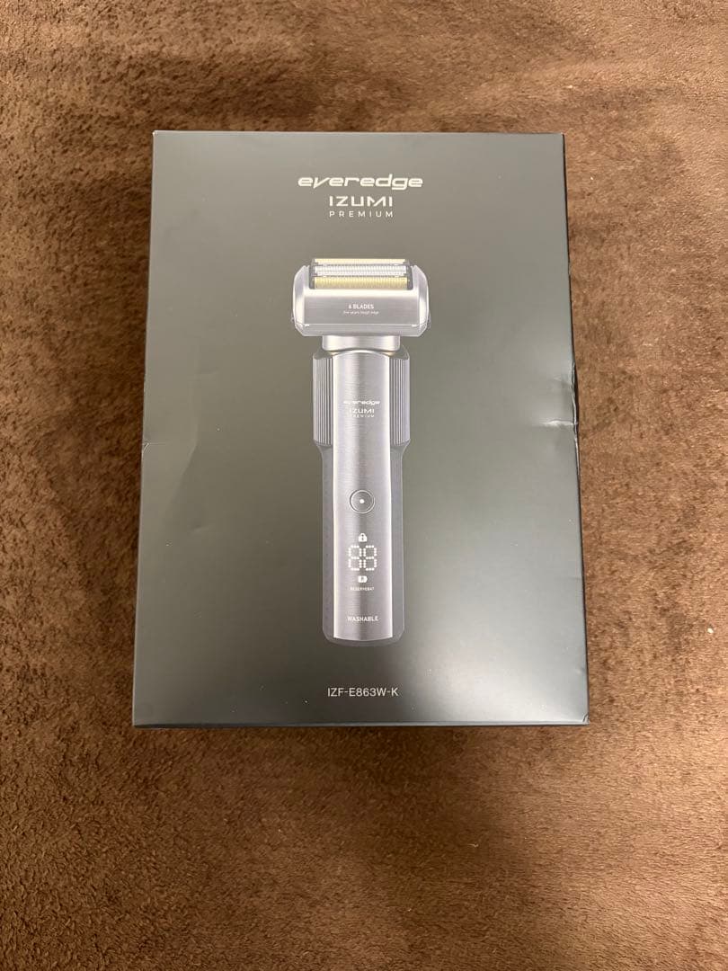 【新品 未使用】イズミ everedge 電気シェーバー IZF-E683W-K