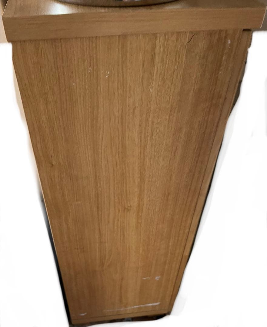 ナチュラルウッド系 脚付きシューズボックス　ラック　下駄箱