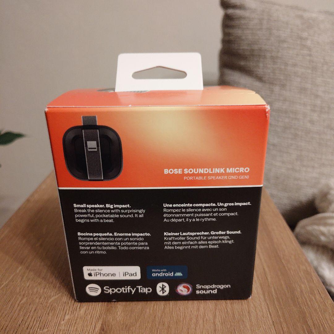 新品BOSE SOUNLINK MICRO 2nd GEN ポータブルスピーカー