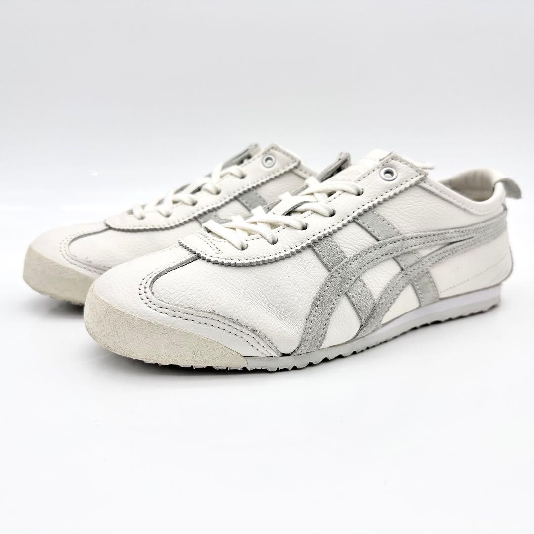 【美品】オニツカタイガー メキシコ 66 ホワイト ライトセージ レザー