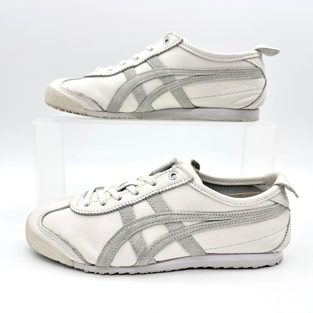 【美品】オニツカタイガー メキシコ 66 ホワイト ライトセージ レザー