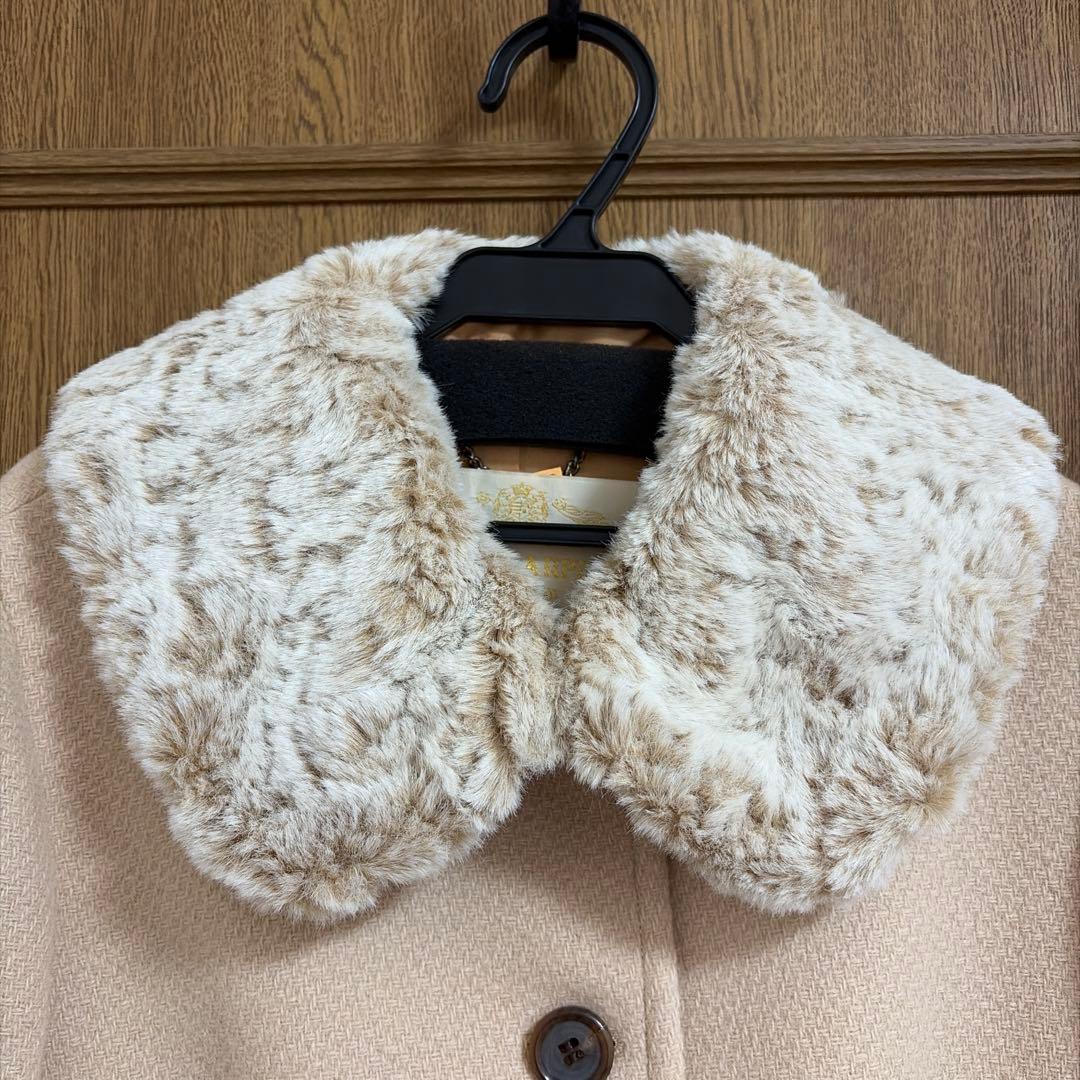 ジェーンマープル JaneMarple ファー付き ショートコート ベージュ