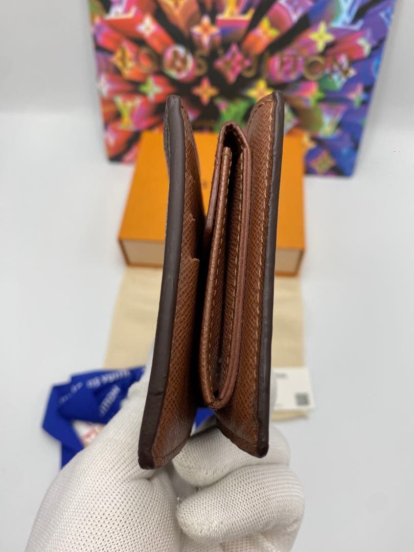 新型 ルイヴィトン　モノグラム ブラック　ポルトフォイユマルコ　折り財布
