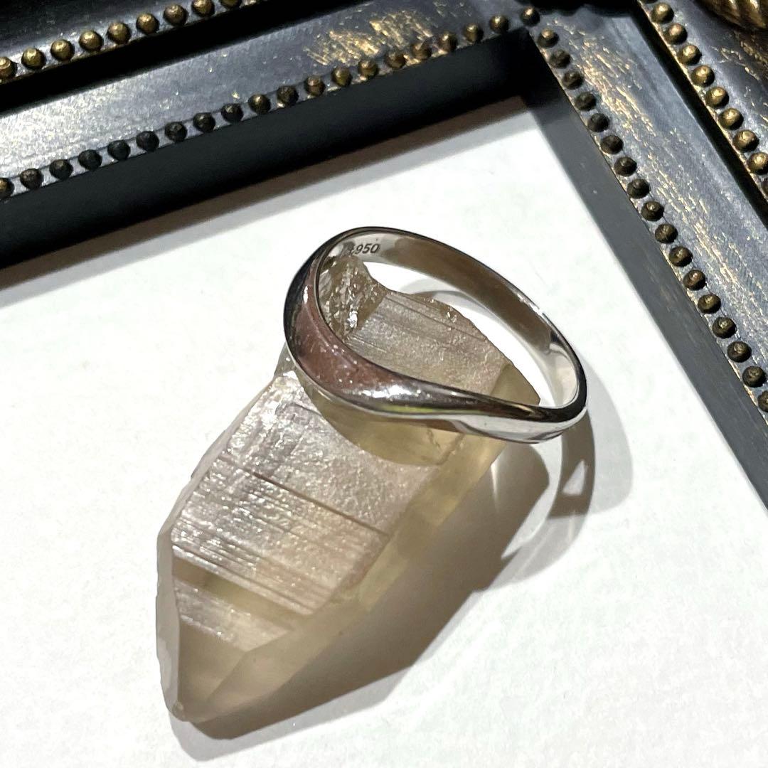 star jewelry pt950 ウェーブリング 地金リング 15号