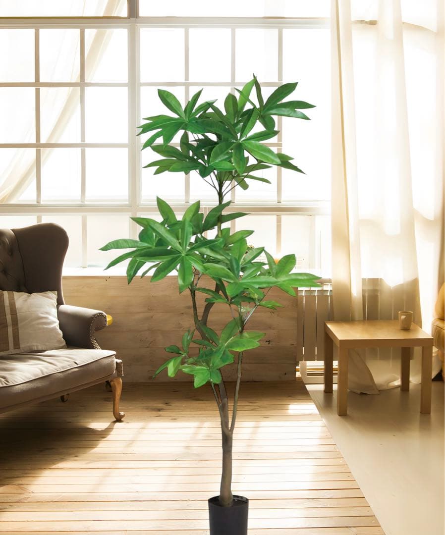 光触媒　人工観葉植物　ウォールグリーン　フェイクグリーン　造花　パキラ180