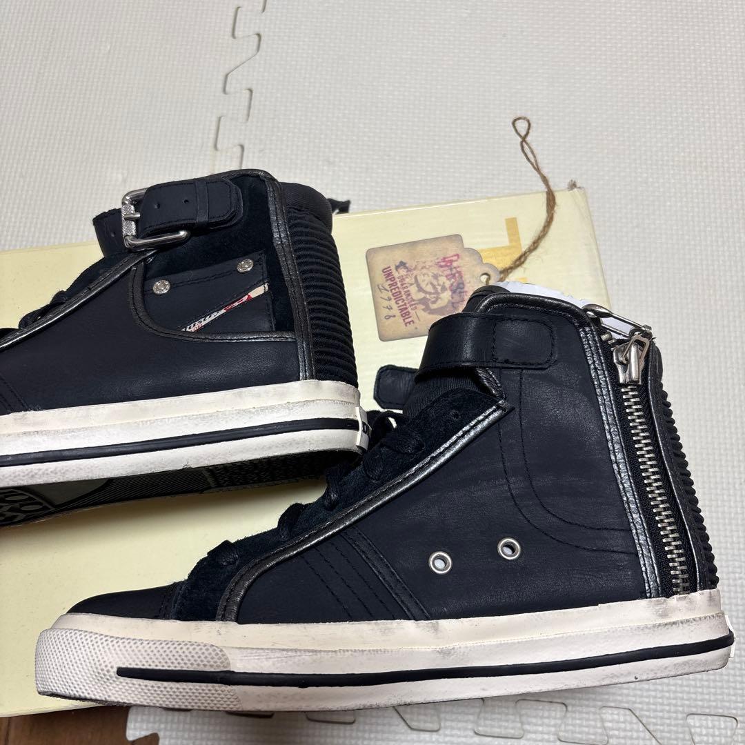 ディーゼル　ハイカット　レザースニーカー　24.5センチ　新品未使用