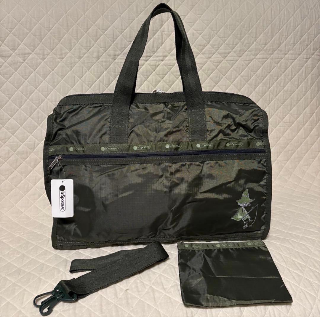 レスポートサック　ムーミン　スナフキン　ボストンバッグ　ラージ