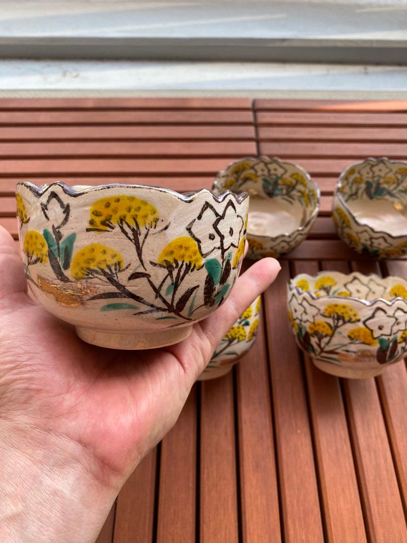 乾山写秋草5客　京焼　茶道具　茶懐石