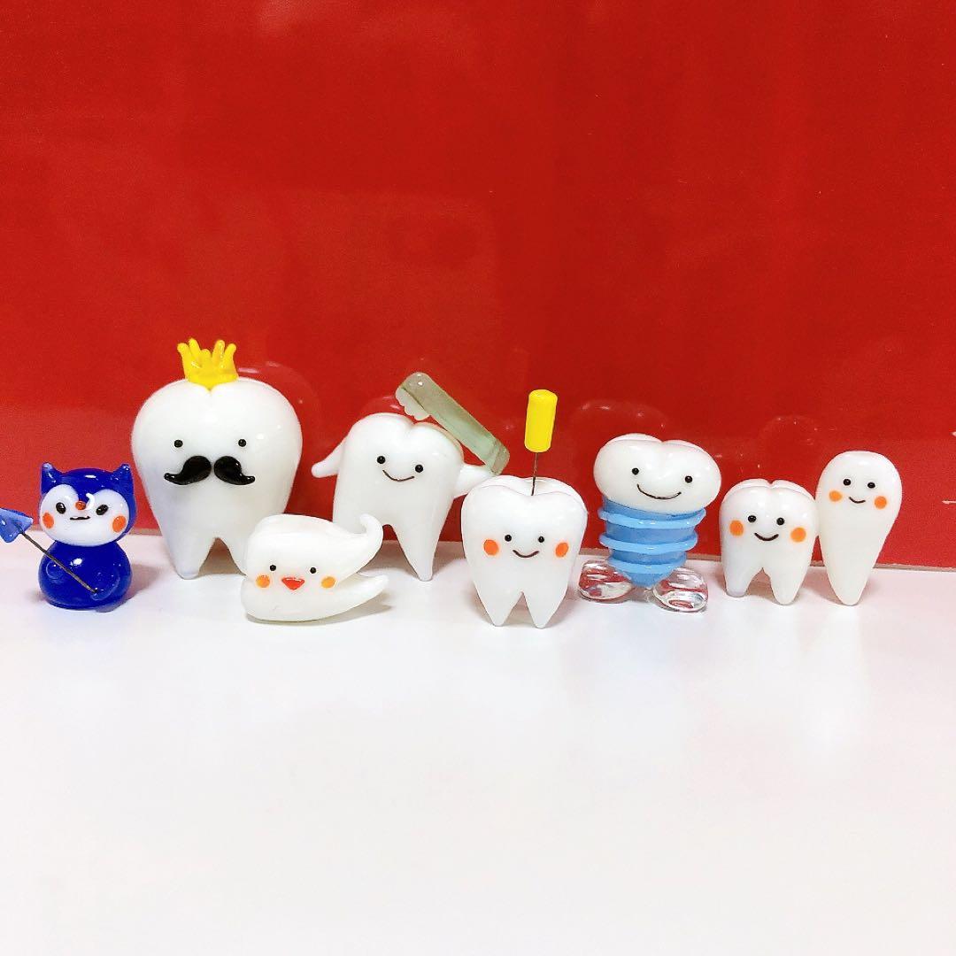 ガラス細工 歯の7点セット