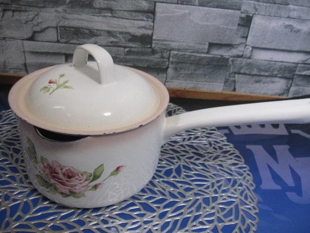 イマン 薔薇 ポット＆ 片手鍋　2点まとめ売り imane