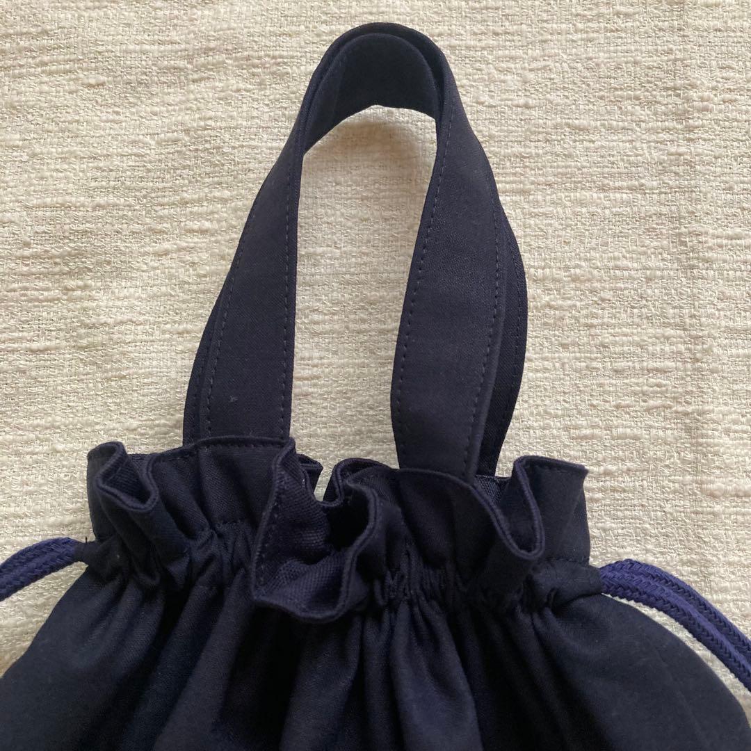 バイソンさん！さくらんぼドット無地フリルレッスンバッグ+上履き袋+体操服袋